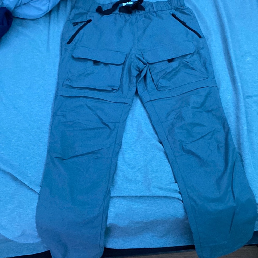 Selling these Grey cargos size medium worn once